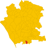 Mappa del comune di Aversa, provincia di Caserta, regione Campania, Italia